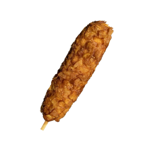 Crunchy Corndog Essen